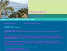 Tablet Screenshot of paradisefootwear.com